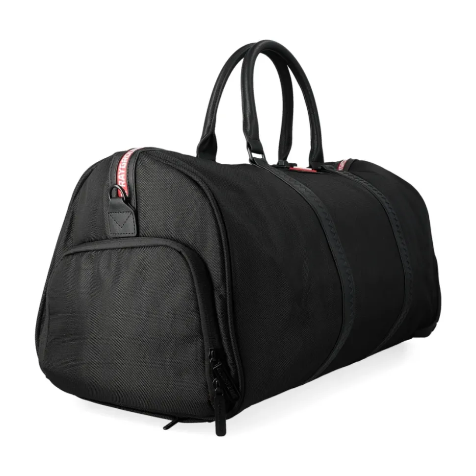 Printed Zipper Shark Duffle