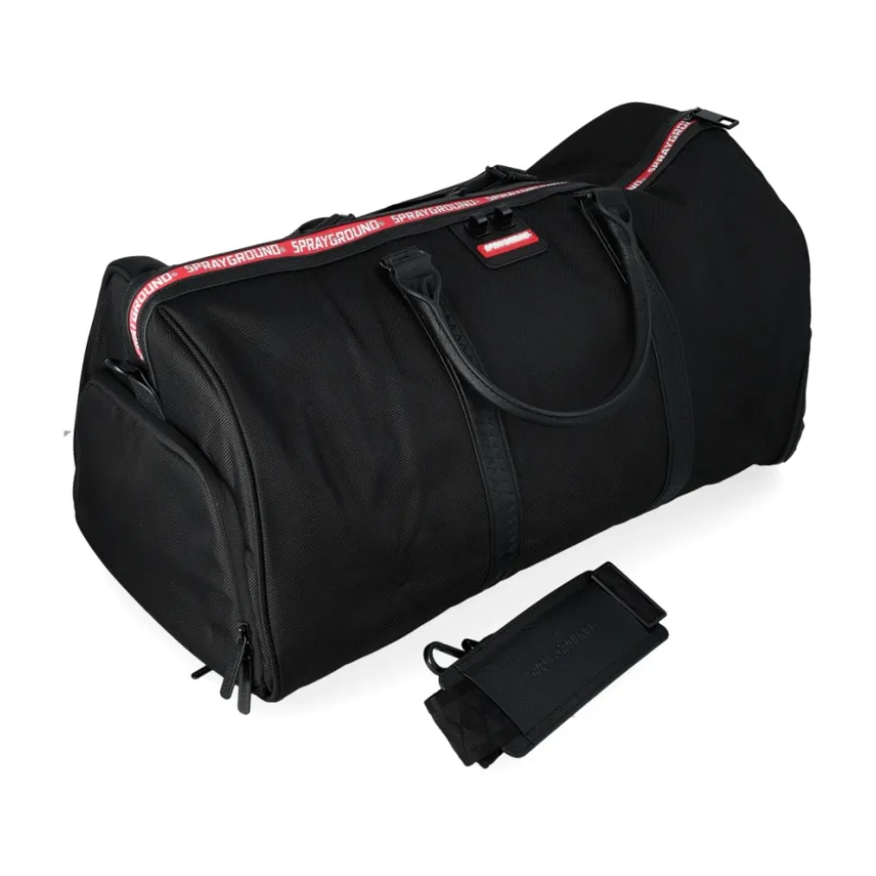 Printed Zipper Shark Duffle