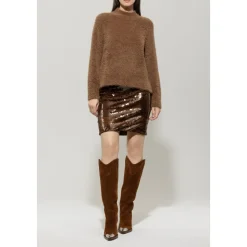 Pullover Langarm, walnut