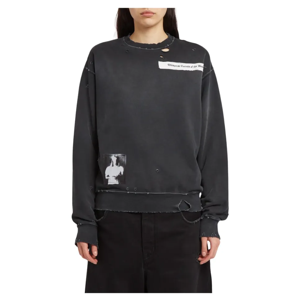 Pullover mit bedruckten Patches