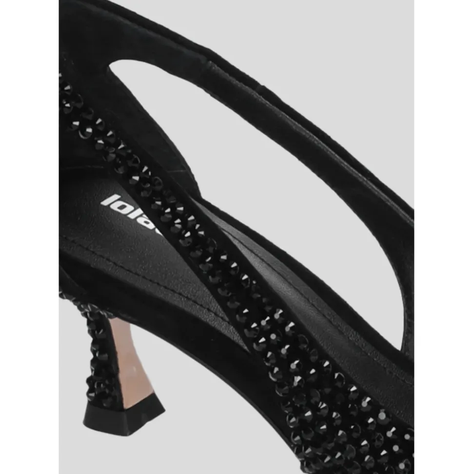 Pumps mit Cutout und Strass