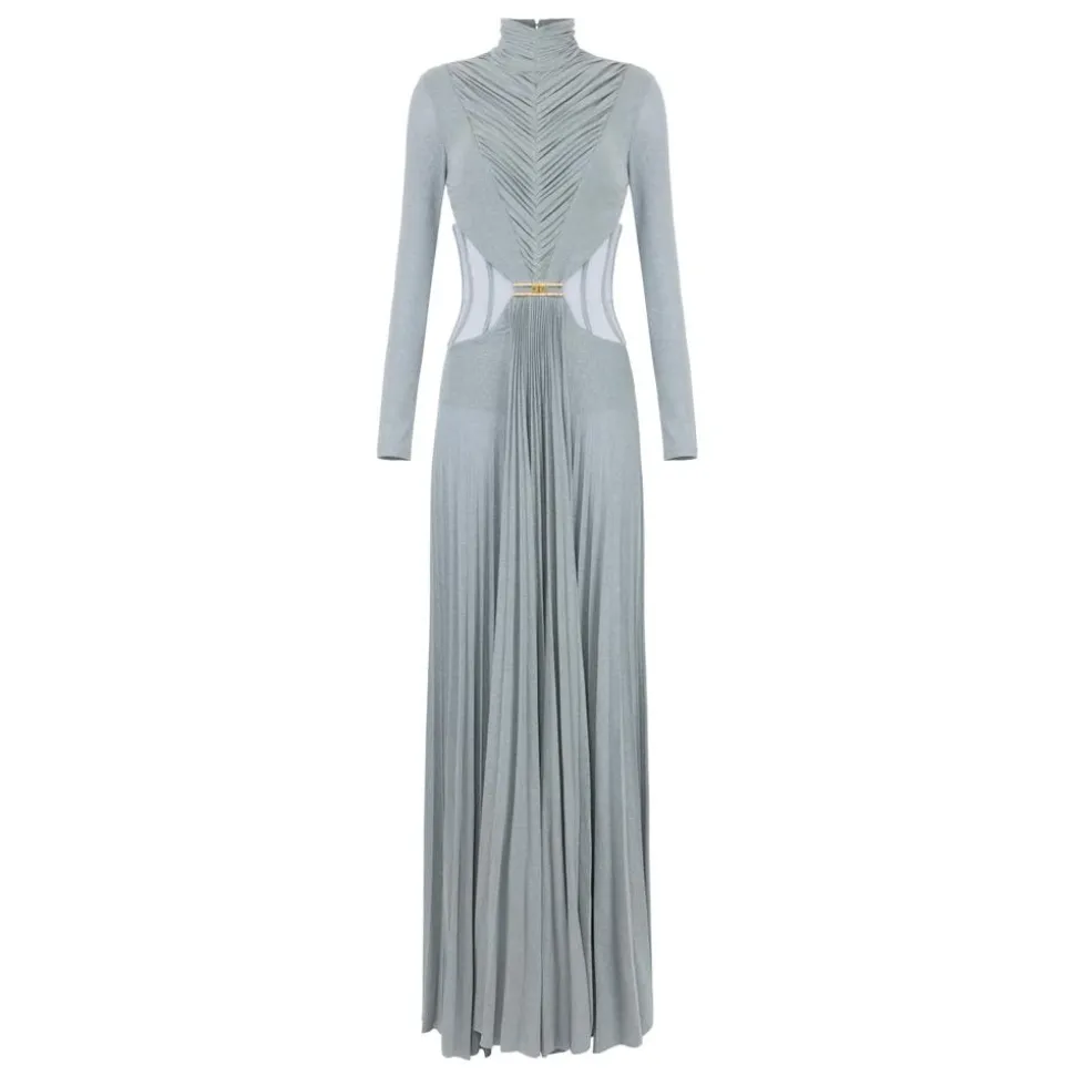 Red Carpet Lurex-Jersey-Kleid