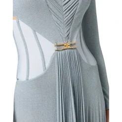 Red Carpet Lurex-Jersey-Kleid