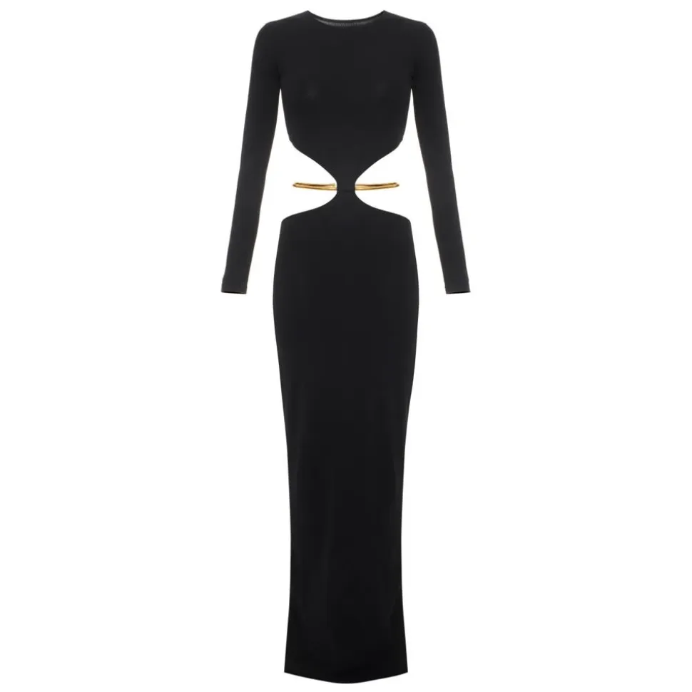 Red Carpet Strickkleid mit Juwelen-Schlange