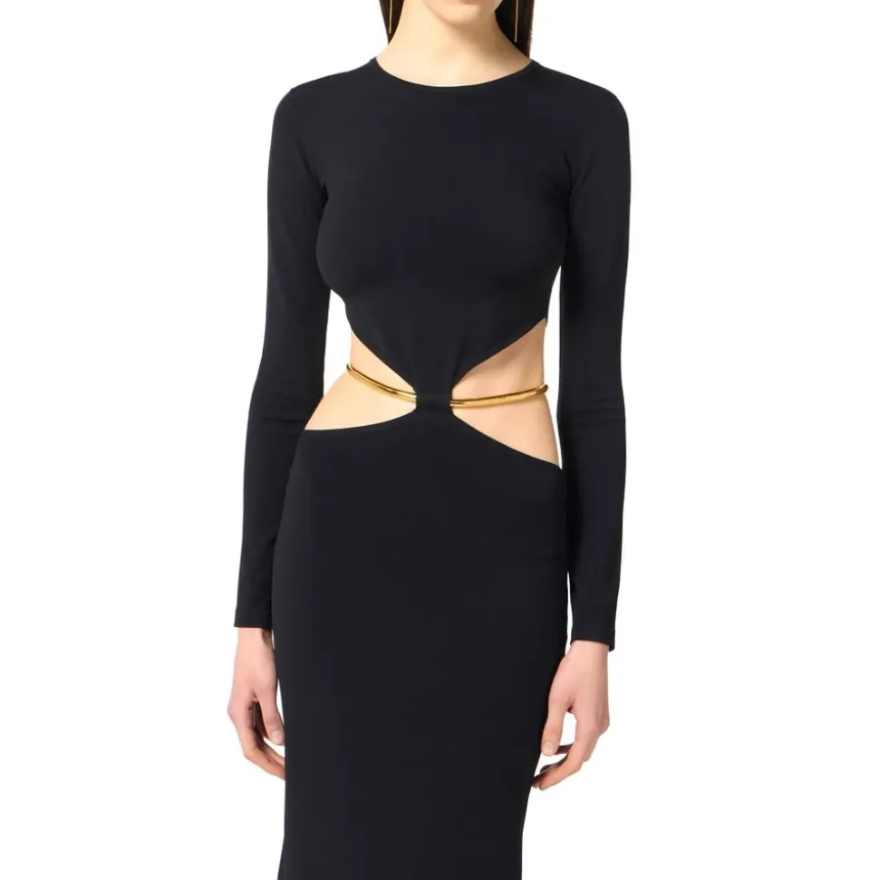 Red Carpet Strickkleid mit Juwelen-Schlange