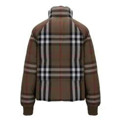 Reversible Check Nylon Puffer Jacket