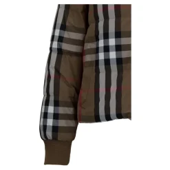 Reversible Check Nylon Puffer Jacket