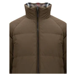 Reversible Check Nylon Puffer Jacket