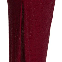 Rhinestone Drape Midi Dress