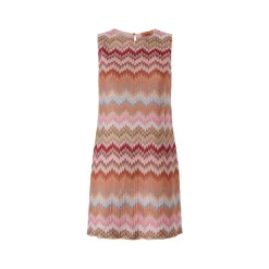 Ärmelloses Chevron Mini Kleid