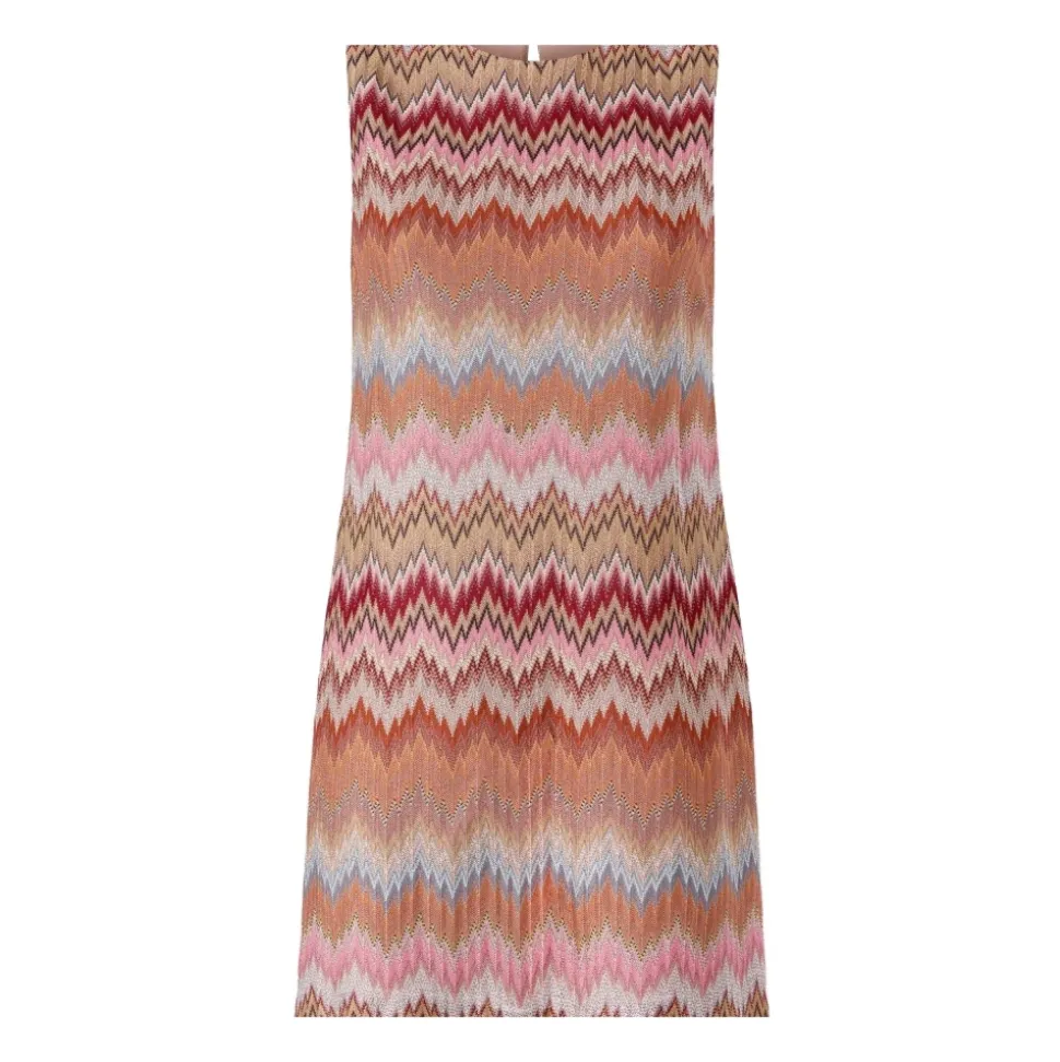 Ärmelloses Chevron Mini Kleid
