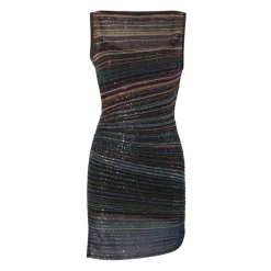 Ärmelloses Pailletten-Minikleid