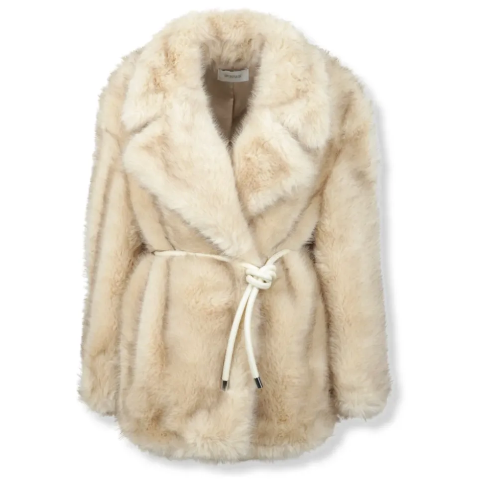 Rosaria Faux Fur Mantel
