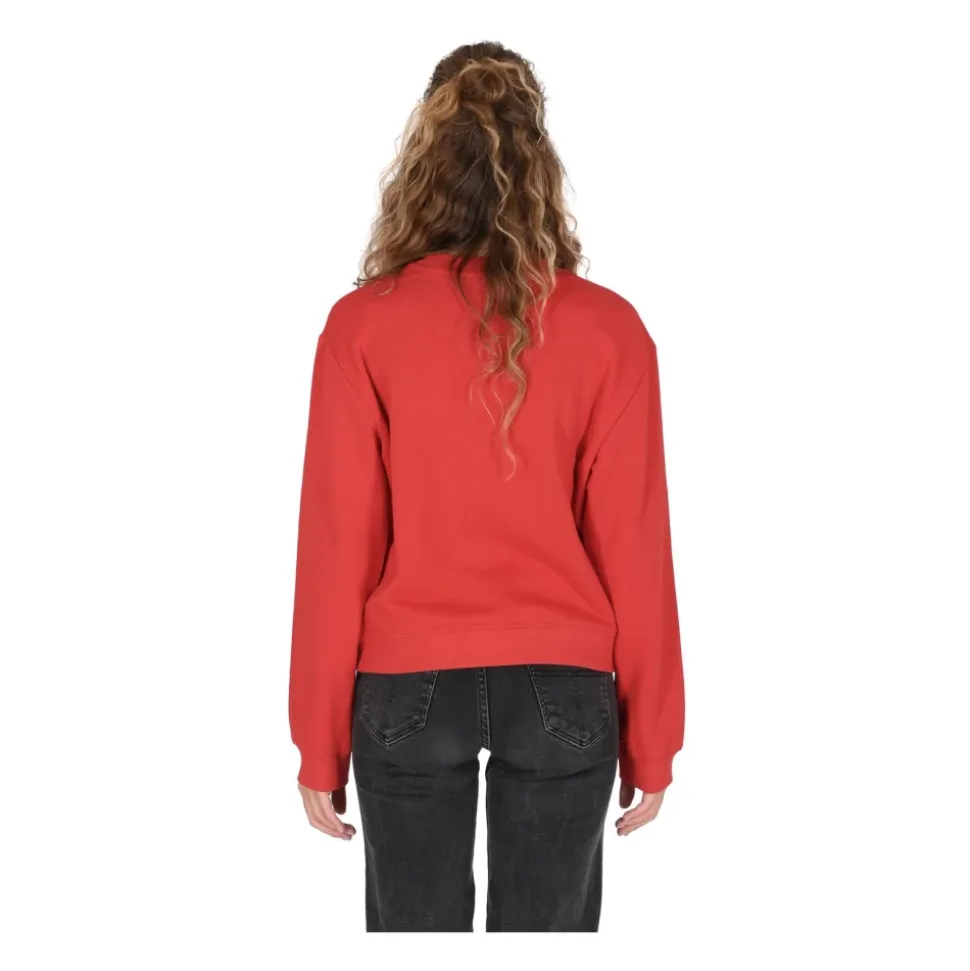Roter Herz-Logo-Sweatshirt