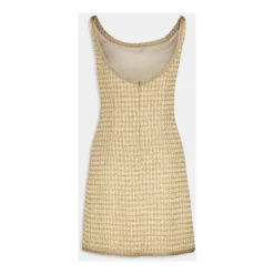 Schimmerndes Check Mini Kleid