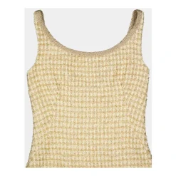 Schimmerndes Check Mini Kleid