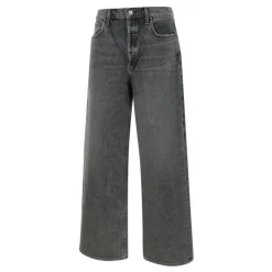 Schwarze Low Slung Baggy Jeans