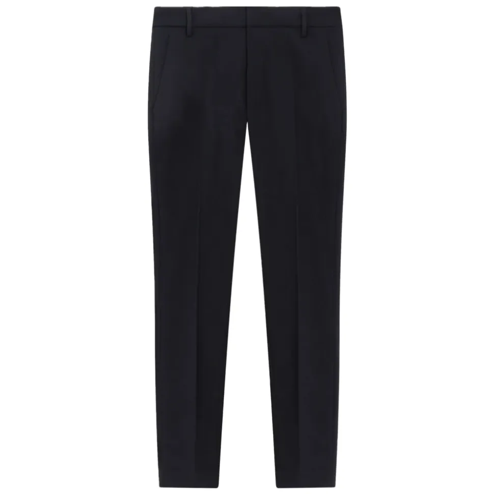 Schwarze Reißverschluss Hose