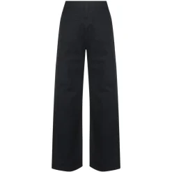 Schwarze Straight Leg Jeans Carlyle Waschung