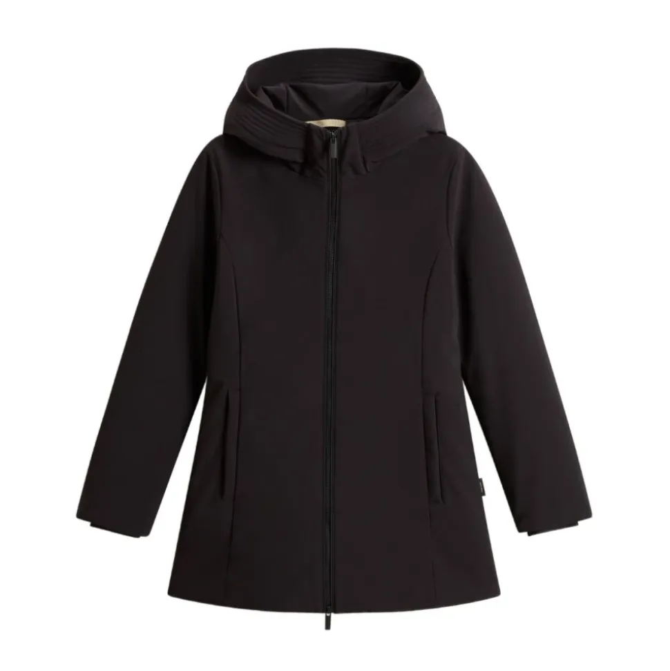 Schwarze Wintermäntel