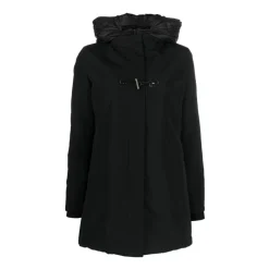 Schwarzer Parka