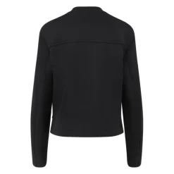 Schwarzer Pullover mit Asymmetrischem Saum