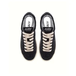 Schwarzer Sneaker mit Strass Dallas Modell