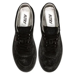 Schwarzer Strass-Sneaker