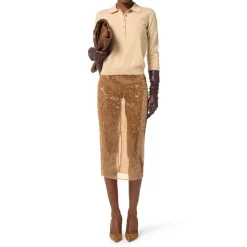 Sequin Midi Skirt