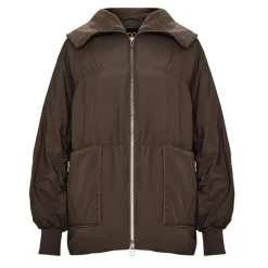 Shearling-Kragen Puffer Jacke