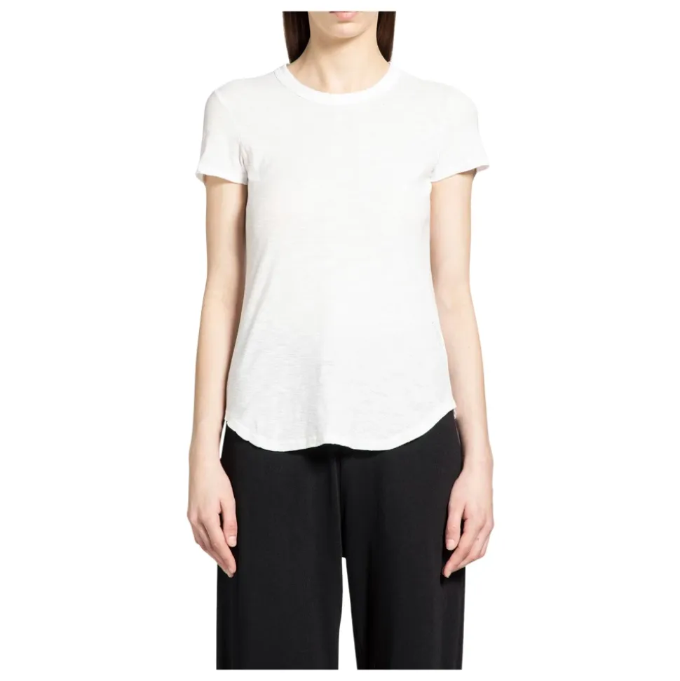 Sheer Slub Crew Neck Tee