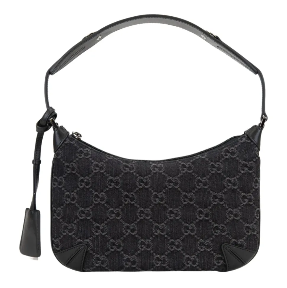 Signatur Damenhandtasche mit Lederrand