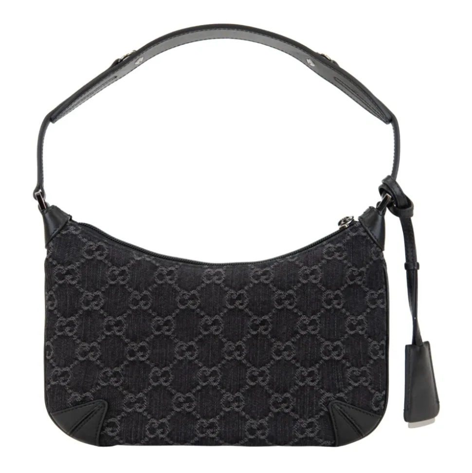 Signatur Damenhandtasche mit Lederrand