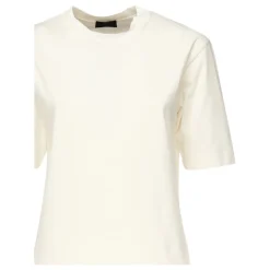 Silikon Logo Patch Baumwoll-T-Shirt