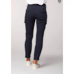 Slim Fit Cargo Hose Navy Blau
