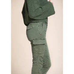 Slim Fit Satin Cargo Hose