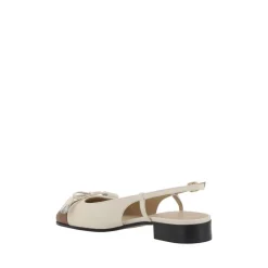 Slingback Ballerinas mit Schleife