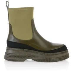 Slip-on Materialmix Stiefeletten