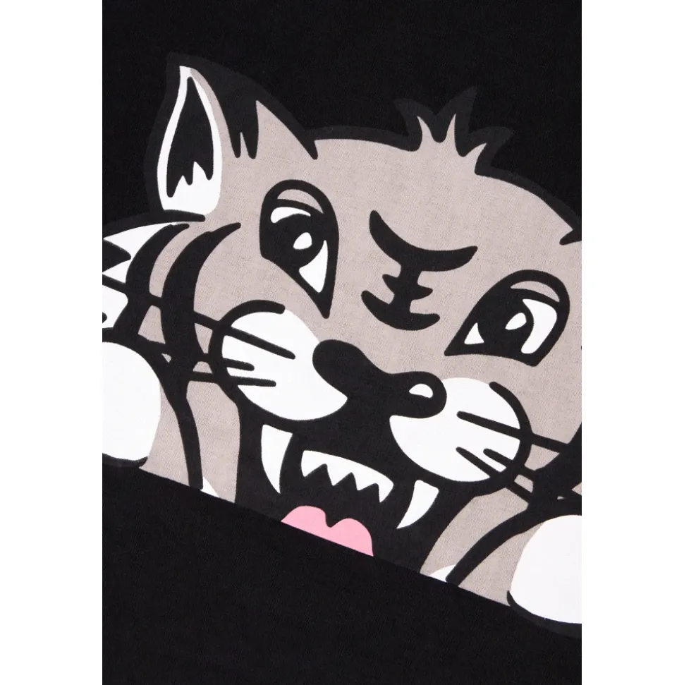 Smiling Tiger T-Shirt mit Rundhalsausschnitt