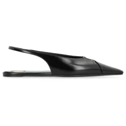 Spitz zulaufende Slingback-Ballettflats