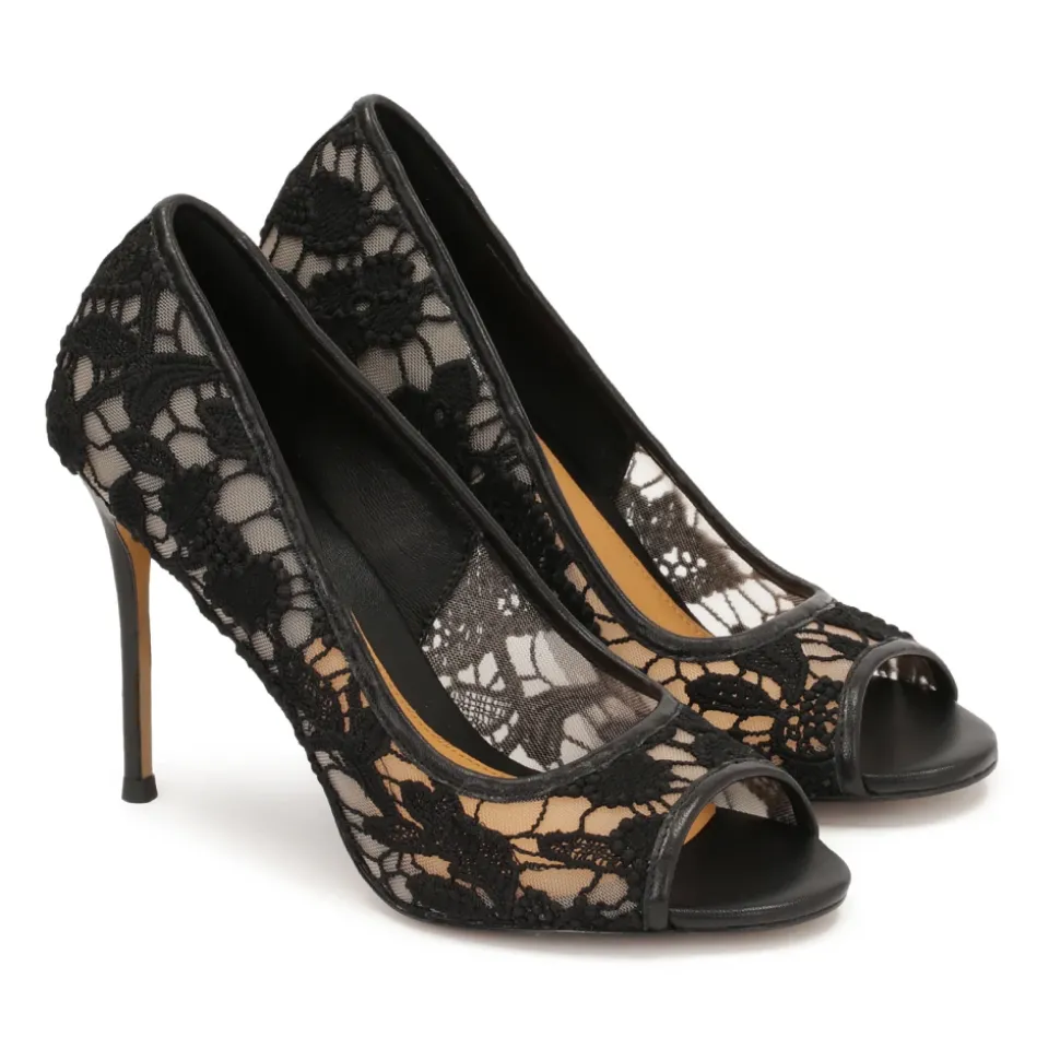 Spitze Peeptoe-Pumps