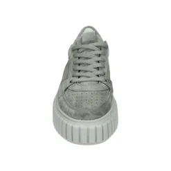 Sportliche Niedrige Wildleder Sneakers Grau