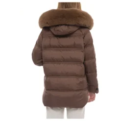 Steppjacke mit abnehmbarem Pelzkragen