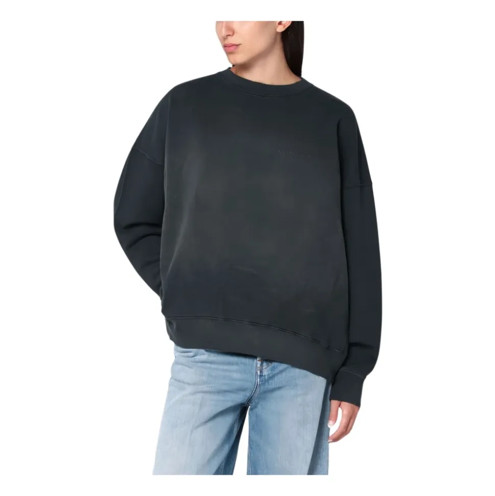 Sternendetail Rundhals Pullover