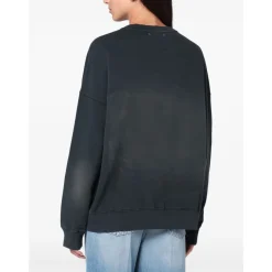 Sternendetail Rundhals Pullover