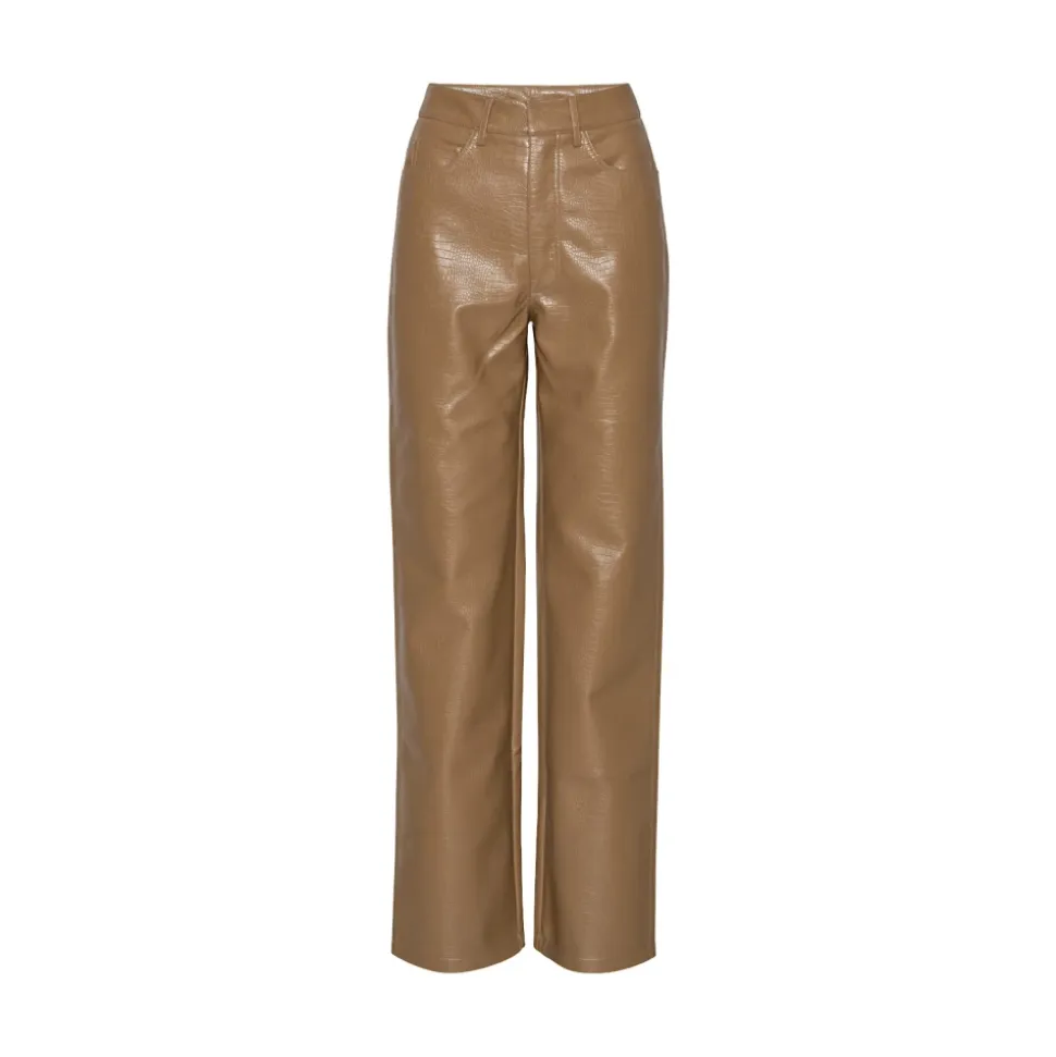 Stilvolle Texturierte Straight Hose