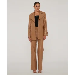 Stilvolle Texturierte Straight Hose