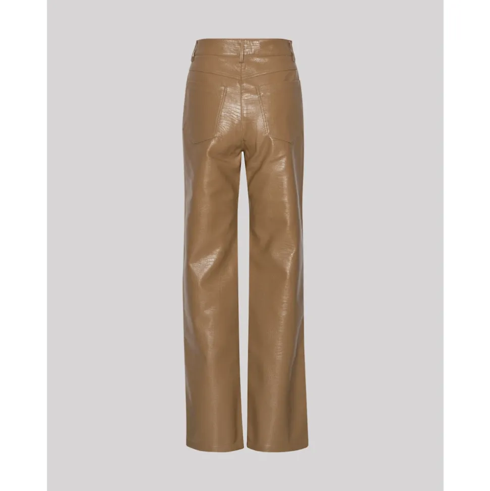Stilvolle Texturierte Straight Hose