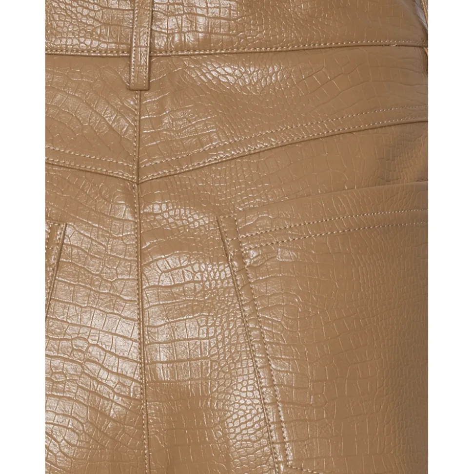 Stilvolle Texturierte Straight Hose