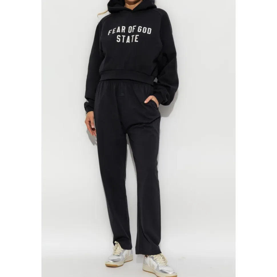 Straight-leg sweatpants